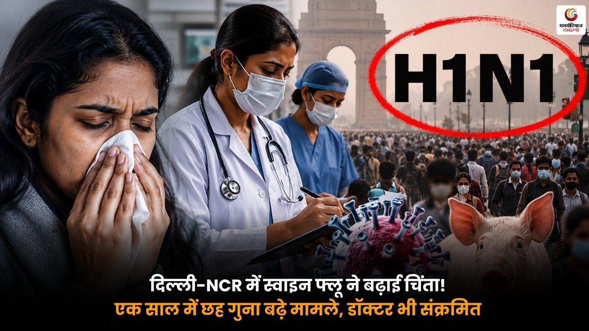 Swine Flu Delhi NCR के बढ़ते मामलों और संक्रमित डॉक्टरों की प्रतीकात्मक तस्वीर