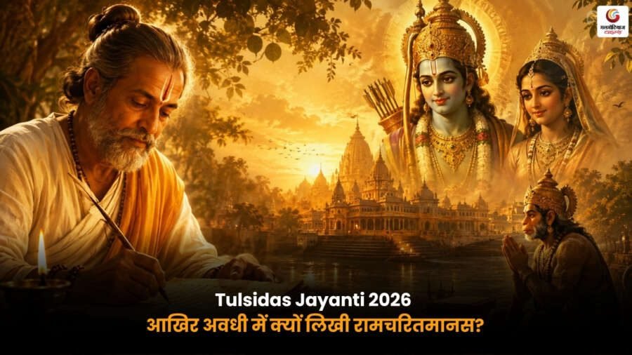 Tulsidas Jayanti 2026 पर गोस्वामी तुलसीदास. रामचरितमानस और भगवान श्रीराम की भक्ति का प्रतीकात्मक चित्र